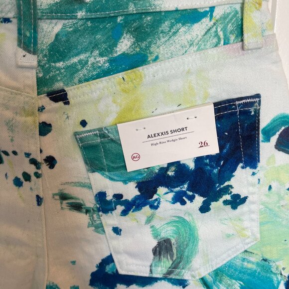 NWT AG High rise Tie Dye Alexxis Shorts - 26 - Picture 9 of 11
